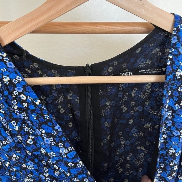 Zara Floral Dress Size M - Picture 6 of 8